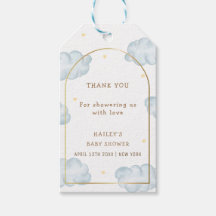 Chá de fraldas do Garoto da Nuvem de Boho Bonito