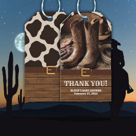 Etiqueta Para Presente Chá de fraldas Elegante Boots