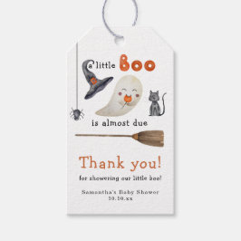Etiqueta Para Presente Chá de fraldas Fantasma Bonito Obrigado