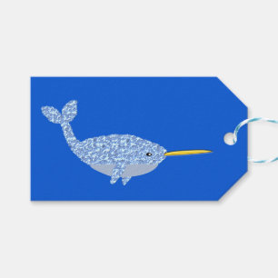 Etiqueta Para Presente Chá de fraldas Narral de Menino Azul-Bonito Person
