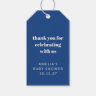 Chá de fraldas Personalizado Francês Azul, Custa, 