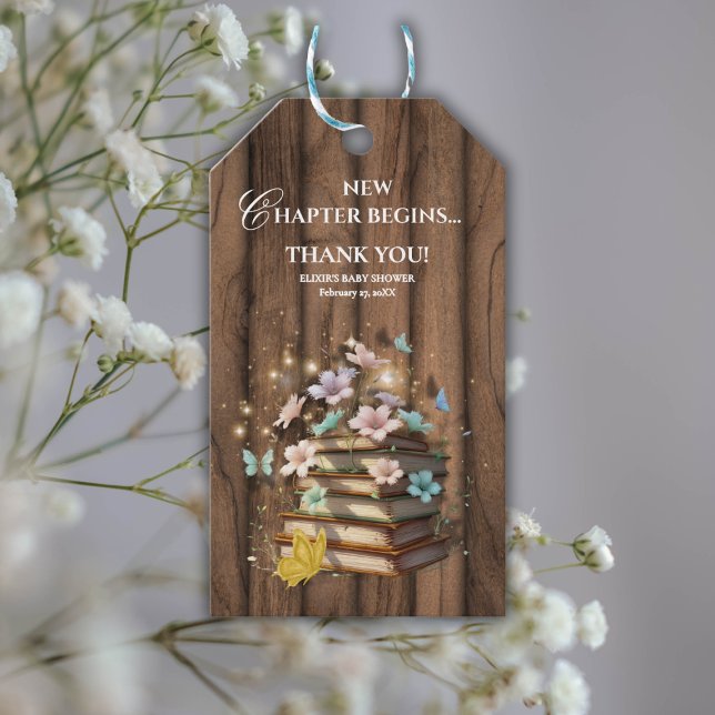 Etiqueta Para Presente Chá de fraldas Rustic Magybooks (Criador carregado)