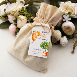 Etiqueta Para Presente Chá de fraldas Sorvete de Verão de Cutie Orange Ci