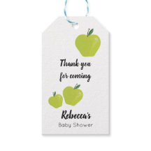 Chá de fraldas verde de maçã