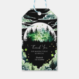 Etiqueta Para Presente Chá de fraldas Whimsical Woodland