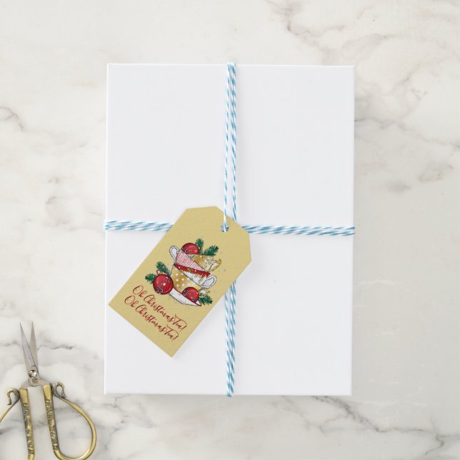 Etiqueta Para Presente Chá de Natal! (Com cordão)