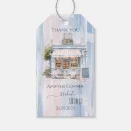 Etiqueta Para Presente Chá de Noiva Elegance French Cafe