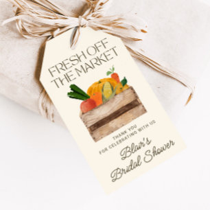 Etiqueta Para Presente Chá de Noiva Fresh Off The Market