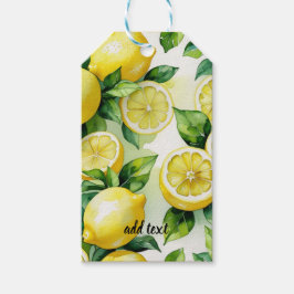 Etiqueta Para Presente Chá de noiva moderno em azul limão floral script