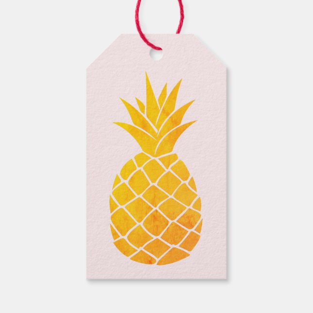 Etiqueta Para Presente Chá de Noiva Tropical Editável Aloha (Verso)