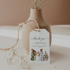 Etiqueta Para Presente Chá de panela Boho Western | Obrigado