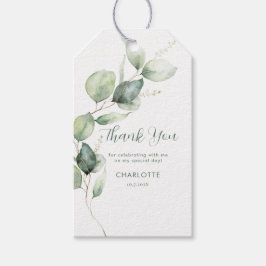 Etiqueta Para Presente Chá de panela Botânico Eucalyptus