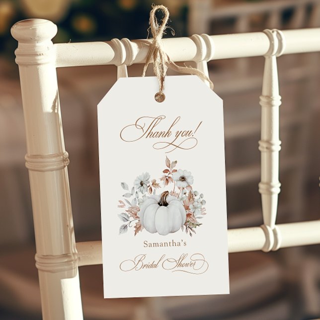 Etiqueta Para Presente Chá de panela branco de abóbora (Criador carregado)