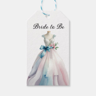 Etiqueta Para Presente Chá de panela Casamento Noiva de Vestido