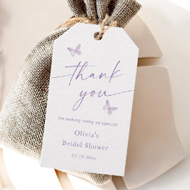 Etiqueta Para Presente Chá de panela De Borboleta Obrigado Favor