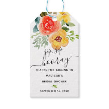 Chá de panela de Favor de Sip Sip Floral Hooray