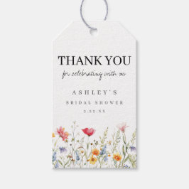 Etiqueta Para Presente Chá de panela de flor selvagem