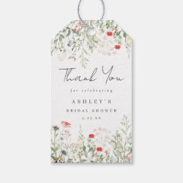 Etiqueta Para Presente Chá de panela de flor selvagem