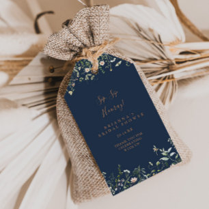 Etiqueta Para Presente Chá de panela de Hooray do Jardim de Flor Selvagem