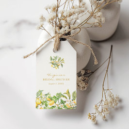 Etiqueta Para Presente Chá de panela de Lemon de Aquarela