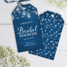 Chá de panela de Luzes de Mason Jars Rústico Azul