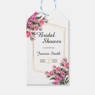 Etiqueta Para Presente Chá de panela Elegante Floral