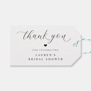 Etiqueta Para Presente Chá de panela Elegante Moderno Obrigado Marcas Fav