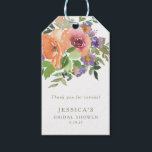 Etiqueta Para Presente Chá de panela Floral de Laranja de Cor de Água Min<br><div class="desc">Etiquetas de presentes de Chá de panela Floral Laranja de Cor Laranja Minimalista Personalizada</div>