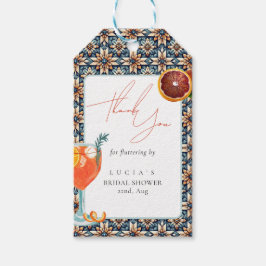 Etiqueta Para Presente Chá de panela Juicy Orange Spritz Obrigado