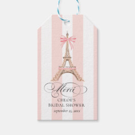 Etiqueta Para Presente Chá de panela Merci Torre Eiffel de Paris