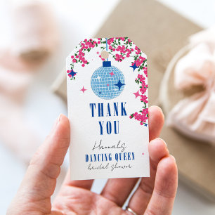 Etiqueta Para Presente Chá de panela musical Santorini Bougainvillea