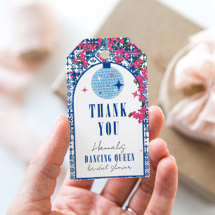 Etiqueta Para Presente Chá de panela musical Santorini Bougainvillea