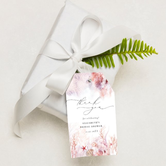 Etiqueta Para Presente Chá de panela náutico moderno Obrigado (Criador carregado)