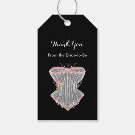 Etiqueta Para Presente Chá de panela Pessoal Vintage Corset
