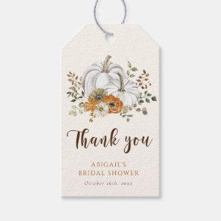 Etiqueta Para Presente Chá de panela Rustic Fall Pumpkin Favor