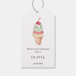 Etiqueta Para Presente Chá de panela sorvete Obrigado Favorecer a Etiquet