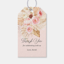 Chá floral cor-de-rosa-boho pampas de relva