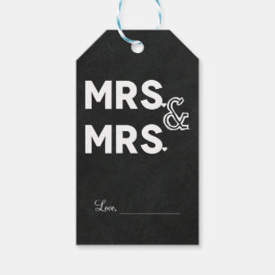Etiqueta Para Presente Chalkboard Chalk Sr. noivado & Sra. Wedding
