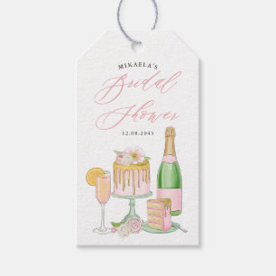 Etiqueta Para Presente Champagne e o gotejamento endurecem o chá de