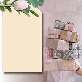 Etiqueta Para Presente Champanhe Cor Sólida Metálica | Clássico | Elegant