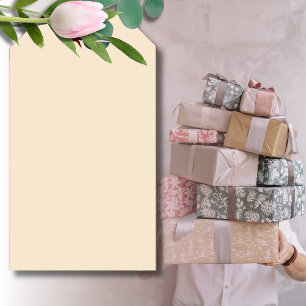 Etiqueta Para Presente Champanhe Cor Sólida Metálica   Clássico   Elegant