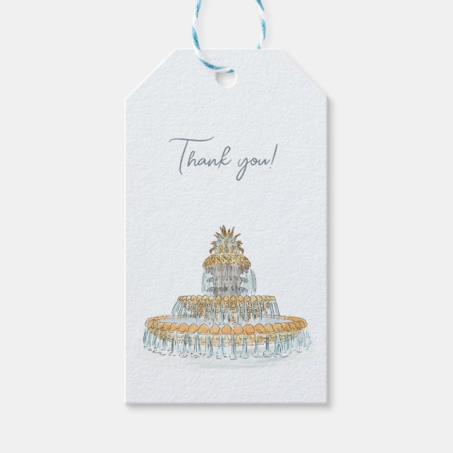 Etiqueta Para Presente Charleston Wedding (Frente)