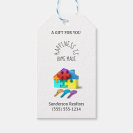 Etiqueta Para Presente Chaves da Casa Imobiliária