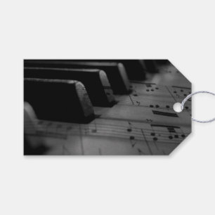 Etiqueta Para Presente Chaves de Piano de Música