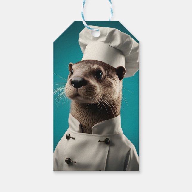 Etiqueta Para Presente Chef Otter (Frente)