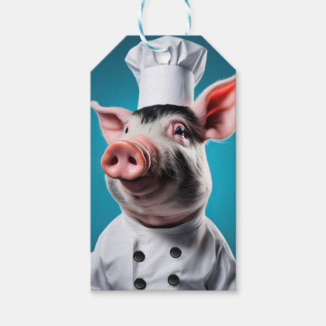 Etiqueta Para Presente Chef Pig (Frente)