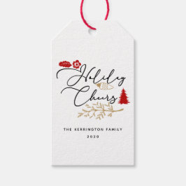 Etiqueta Para Presente Chefias de Natal Vermelho