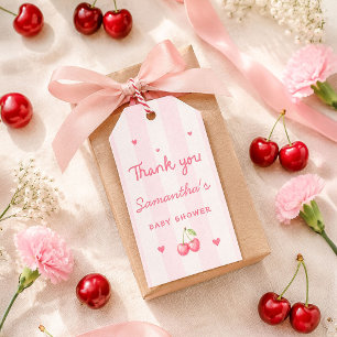 Etiqueta Para Presente Cherry Baby Shower Obrigado 