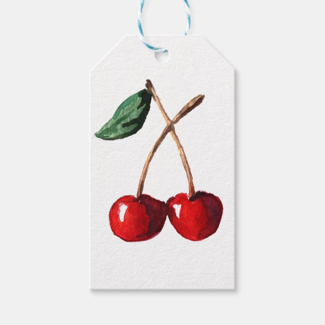 Etiqueta Para Presente Cherry Red (Frente)