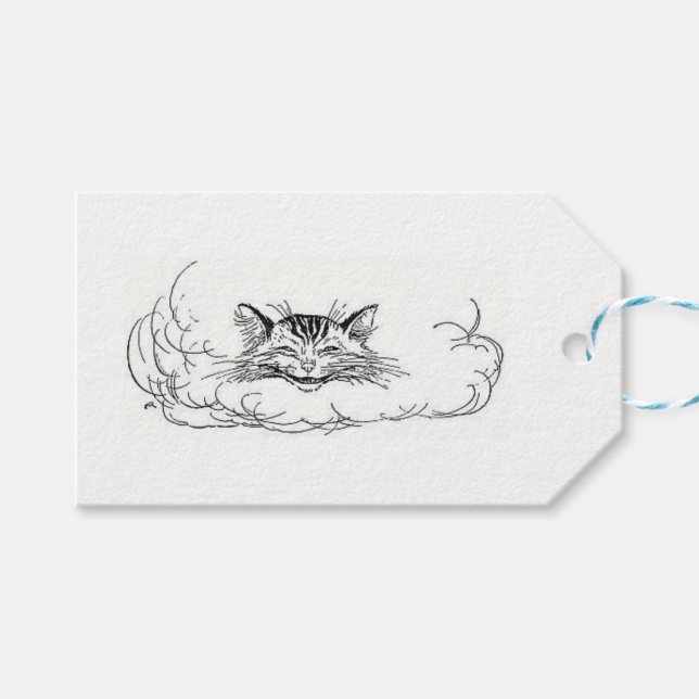 Etiqueta Para Presente Cheshire Cat (Alice no País das Maravilhas) (Frente (horizontal))